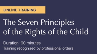 Online training - 7 principles of the rights of the child